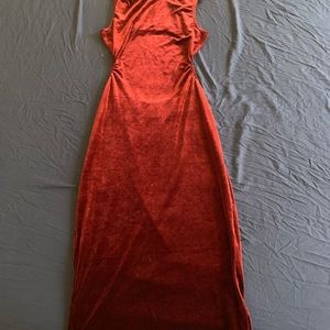 Velour Burgundy dress